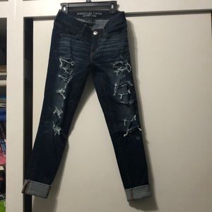 American eagle High rise ripped jeans